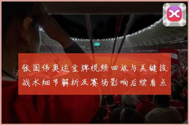 张国伟奥运金牌视频回放与关键技战术细节解析及赛场影响后续看点
